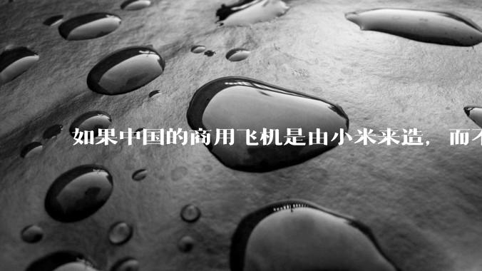 如果中国的商用飞机是由小米来造，而不是中国商飞，现在会是怎样的情况？